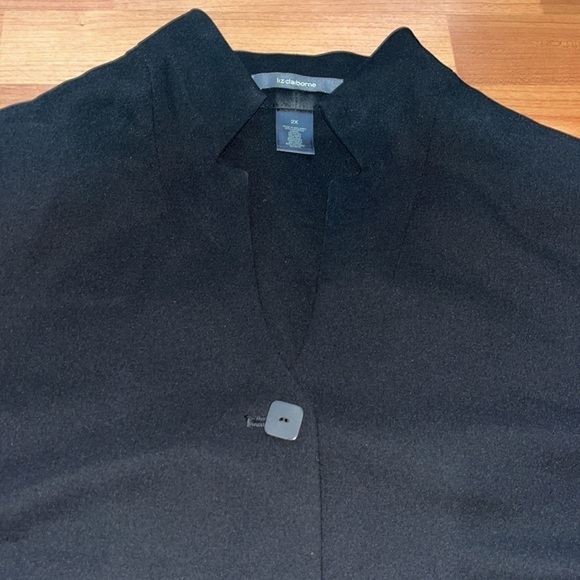 Liz Claiborne women’s black blazer sport jacket Size 2X - Picture 3 of 10